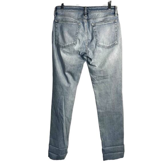 Rag & Bone Dre Low-Rise Slim Boyfriend Jeans Size 26 Whitehaven Distressed - Picture 4 of 9